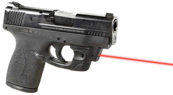 LaserMax Centerfire Red Laser for S&W M&P Shield 45 ACP mounts to the trigger guard